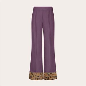 GOOD ALMA | Aubergine Cotton Twill Trousers | S